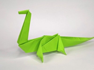Easy origami DINOSAUR | How to make a paper dinosaur