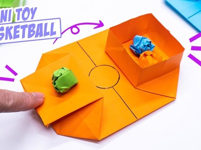 Easy origami moving paper toys || Mini toy basketball pop it