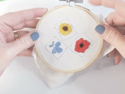 Embroidered Flowers - Hoop Embroidery Tips for Beginners | The Garden Quilt Project