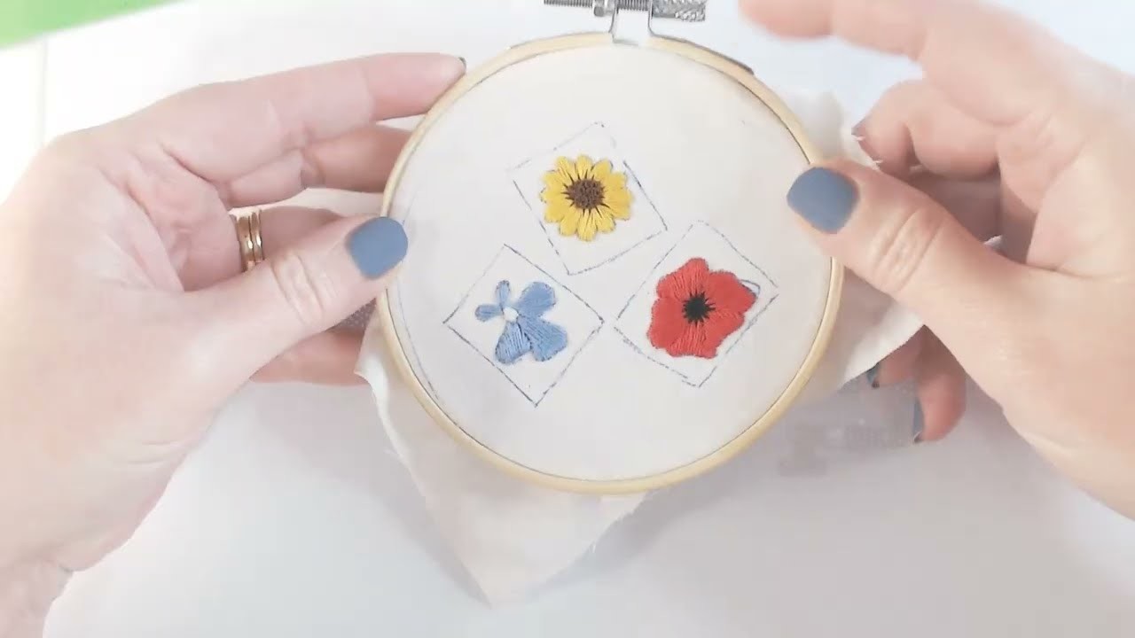 Embroidered Flowers - Hoop Embroidery Tips for Beginners | The Garden Quilt Project