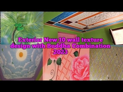 Exterior New 10 wall texture design with Buddha Combination 2023