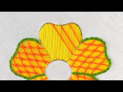 Flower Embroidery !!! Amazing Very Easy Flower Hand Embroidery Tutorial,Sewing Hack Needle Work