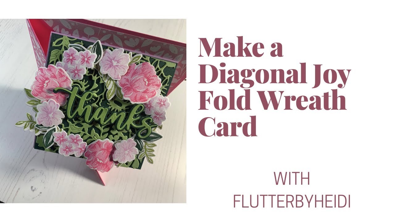 Fun Fold #224 Diagonal Joy Fold for Inspire Create Challenge