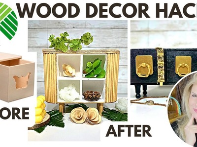 Genius Dollar Tree Wood Hacks & DIY’s- ???? Upgrade Your Home Decor with these Budget Friendly DIY’s!!