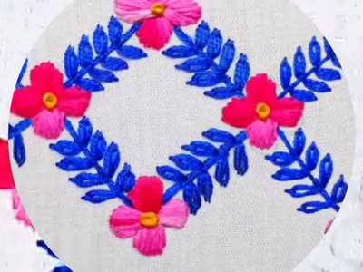Hand embroidery | Beautiful border designs for sleeve dress | Border embroidery #youtube #viral