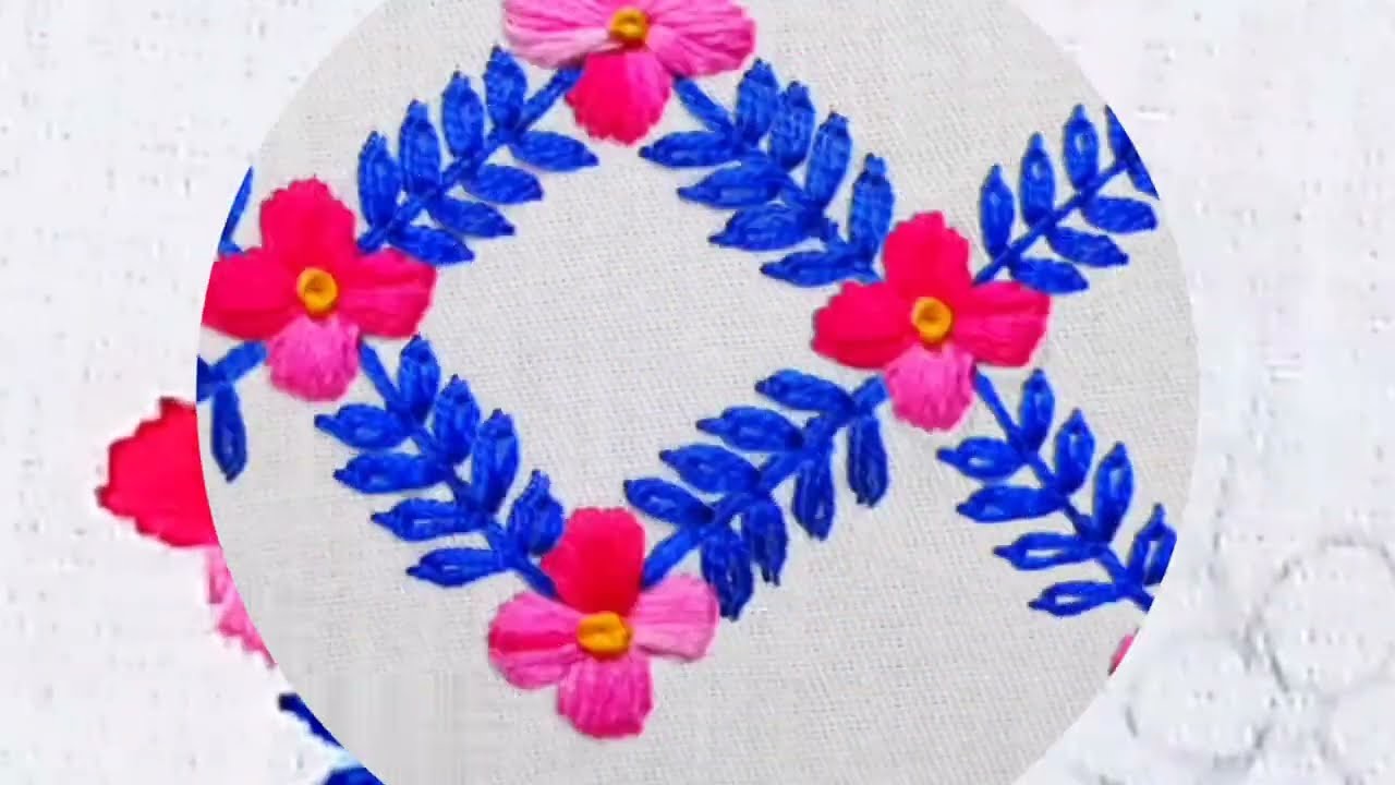 Hand embroidery | Beautiful border designs for sleeve dress | Border embroidery #youtube #viral