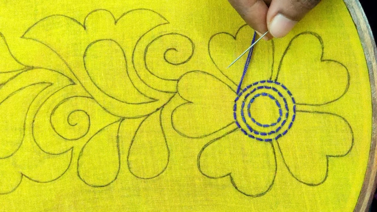 Hand embroidery so nice nakshi kantha design stitch tutorial,Nokshi katha selai,Kantha embroidery