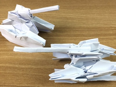 How to make a 3D tank with origami ???? make a tank out of paper