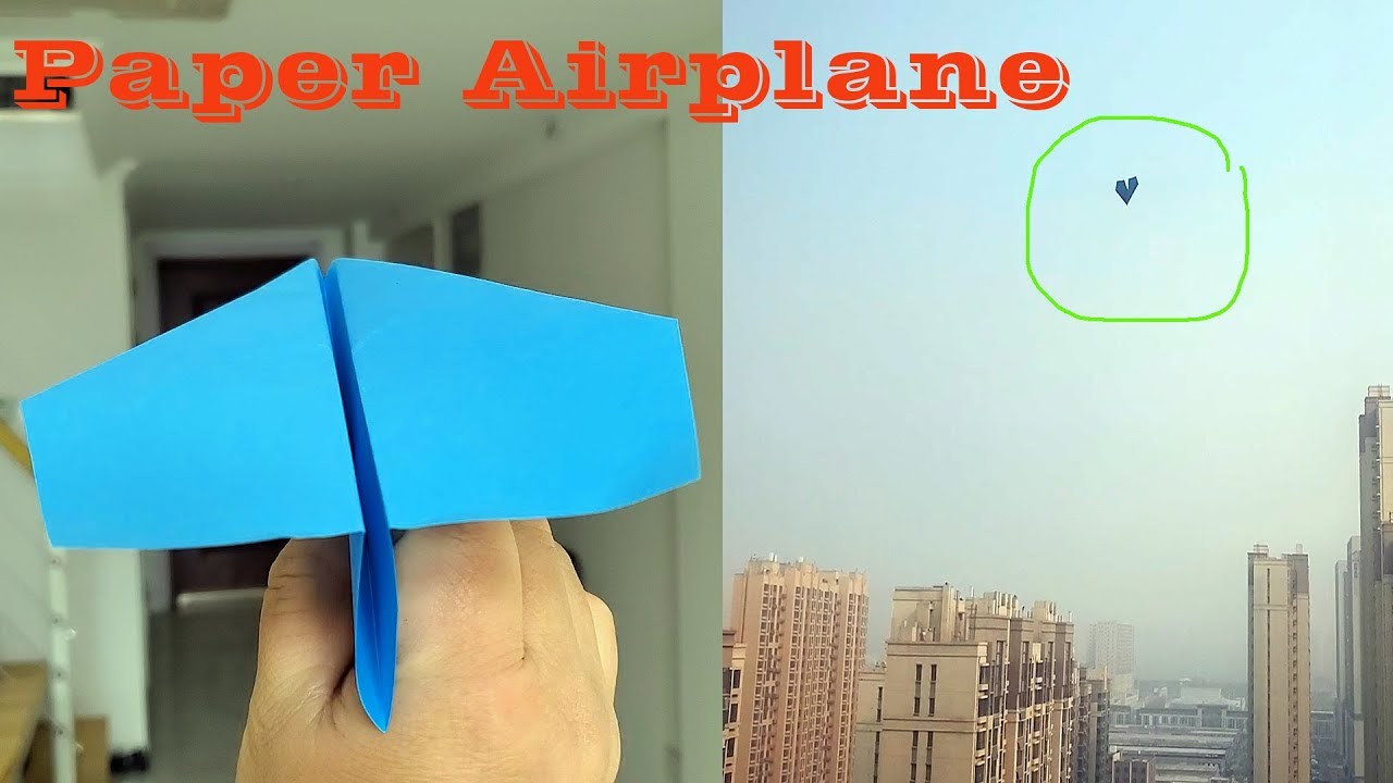 How to make a paper airplane that flies far and hovers for a long time