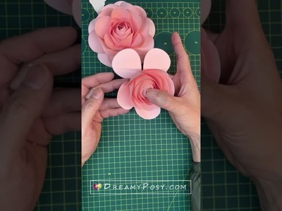 How to make a paper rose, free template