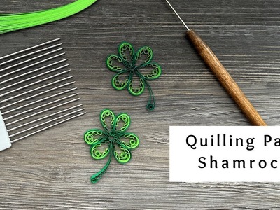 How to Make a Quilling Paper Shamrock | Quilling Comb Crafts | Quilling for Beginners
