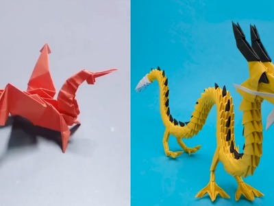 How to make dragon origami || dragon paper || origami tutorial