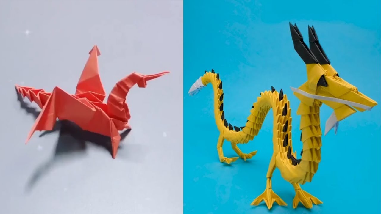 How to make dragon origami || dragon paper || origami tutorial