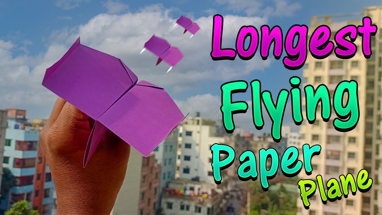 How To Make Longest Flying Paper Plane | Origami Paper Plane | Paper Plane | Merajul Paper Craft