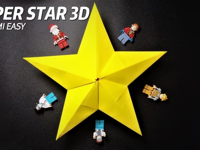How to Make Origami 3D Star for Decoration | Origami Paper Star