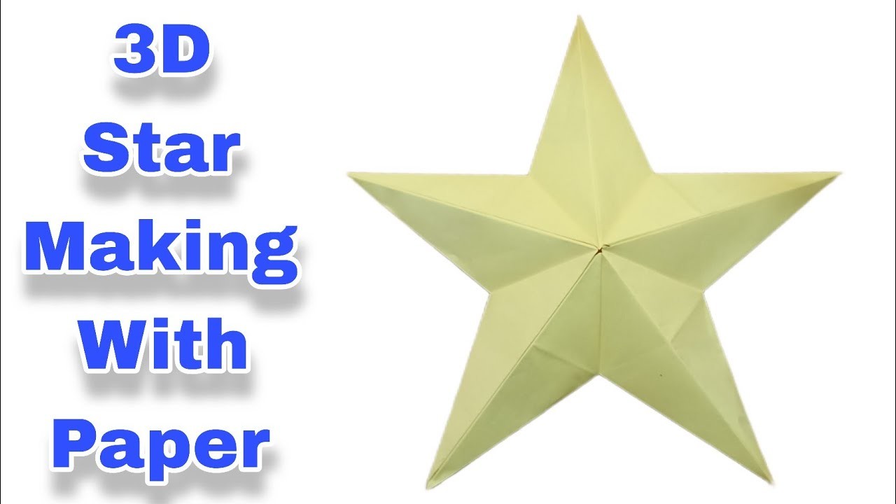 How to Make Origami 3D Star I How to Make 3D Star Using Paper I 3D Star