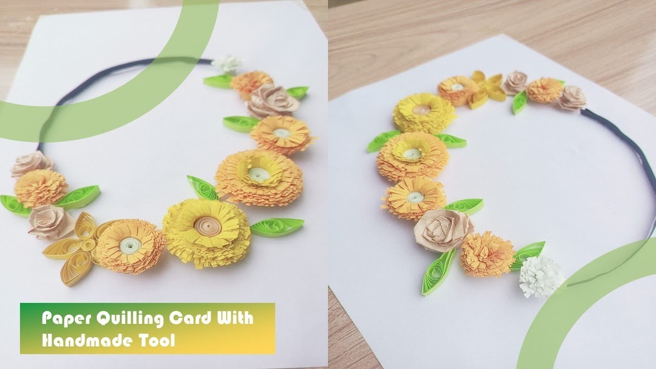 How to Make Paper Quilling Card Without Tool 2  #quillingart #quillingcreations