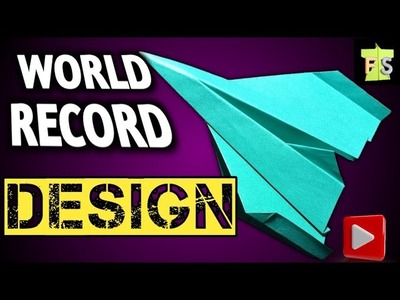 How To Make World Record Design Of Paper Airplane.World Record Paper Plane Model