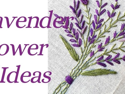 Lavender |Hand Embroidery ideas for beginners |ShamnusArt