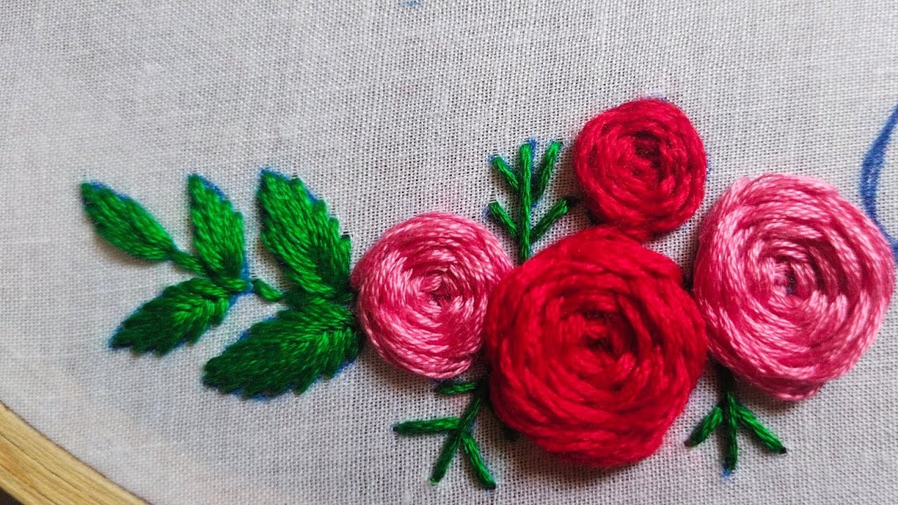 Leaf ???? embroidery tutorial. Hand embroidery begging.
