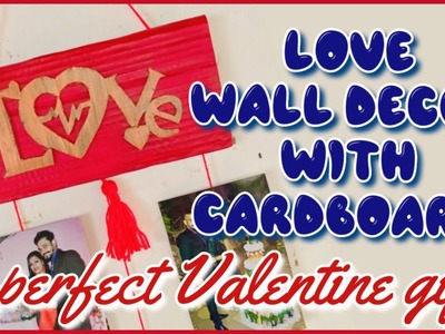 Love Wall decor with Cardboard. . perfect Valentine gift