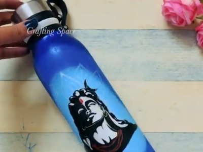 Mahashivratri Special | Lord Shiva on Bottle | Decoupage | Tutorial | Bottle decor | Adiyogi
