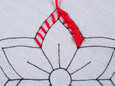 New Hand Embroidery surprising flower design with new needle knitting work easy following tutorial