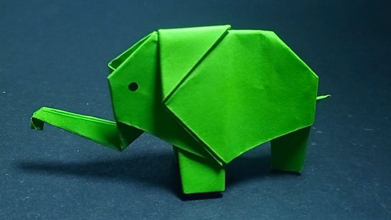 Origami Animal : Origami Elephant #easyorigami #papercrafts #kreasiorigami #kerajinantangan