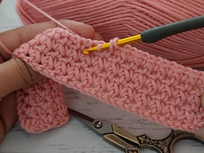 ????SURPRISE‼️ Stylish Double-sided Hook Pattern - Simple Crochet Baby Blanket Pattern for Beginners