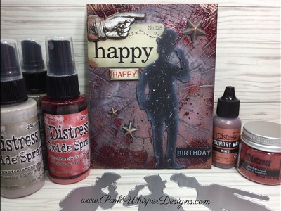 Tim Holtz Mixed Media Gentlemen - Part 1 (Texture Fades, Embossing Glaze, Foundry Wax and more!)