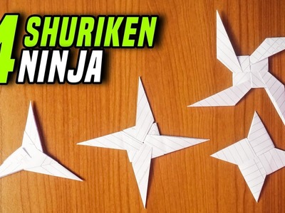 TOP 4 Shuriken Ninja Terbaik dari Kertas Buku Tulis