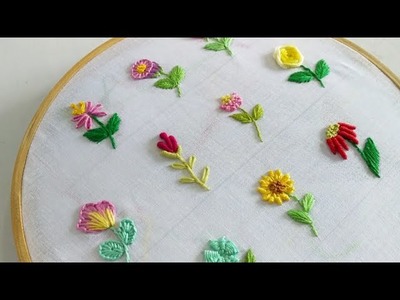 10 Basic flower embroidery stitch.basic embroidery stitches for beginners