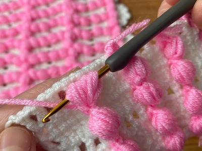 A New and very beautiful Crochet desing.tığ işi şahane örgü modeli baby blanket vest Easy Crochet