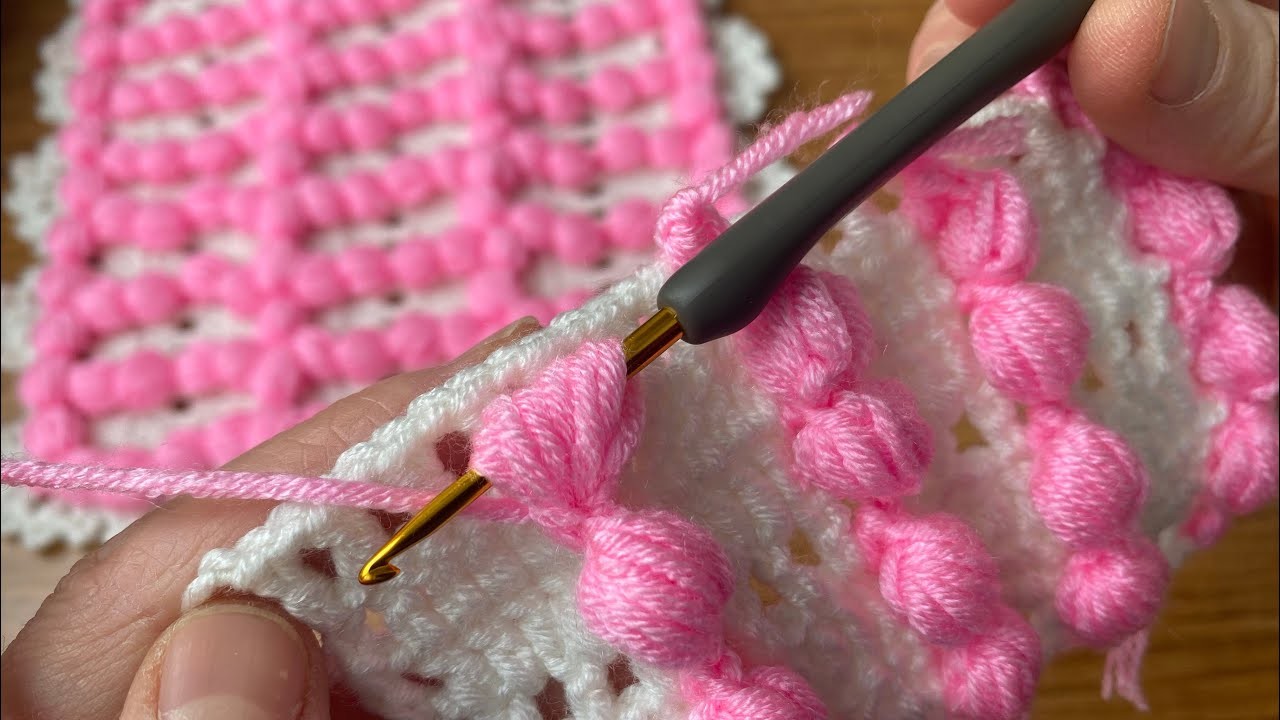 A New and very beautiful Crochet desing.tığ işi şahane örgü modeli baby blanket vest Easy Crochet