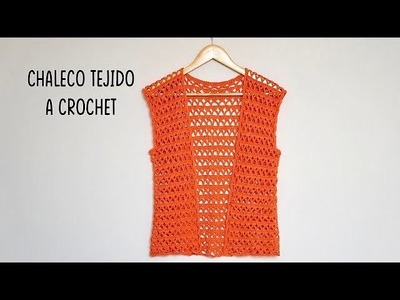 ????APRENDE a TEJER LINDO CHALECO para MUJER‼ #crochet