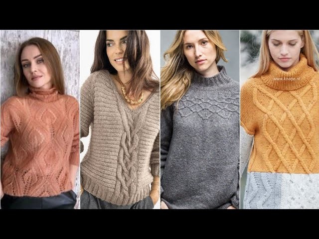 Beautiful latest crochet knitting cardigan jumper sweater designs for ladies 2023