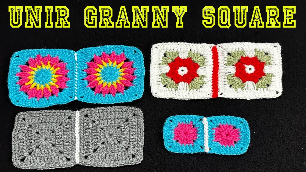 Como UNIR granny square a crochet TIPS