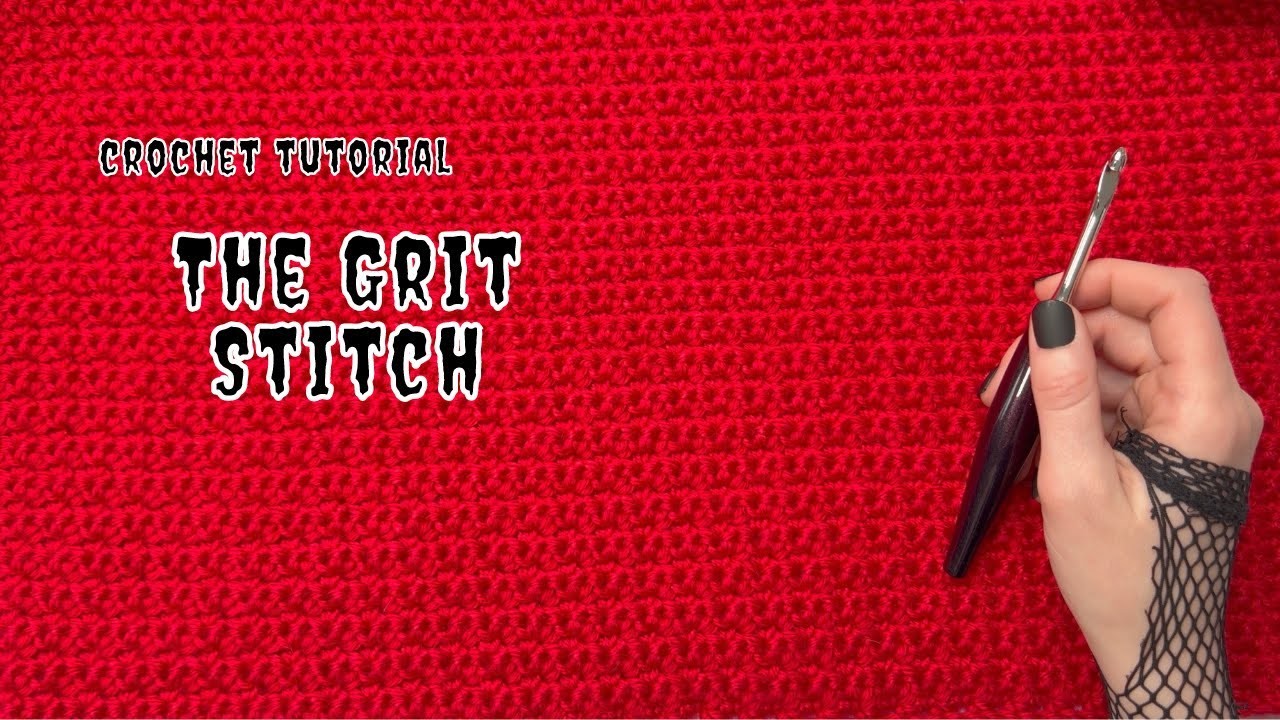 Crochet Along 2023 Square 3: The Grit Stitch Tutorial