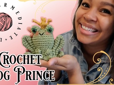 Crochet Frog Prince, Amigurumi, Jok the Frog, Enchanted Amigurumi, Woven Tales Designs, Intermediate