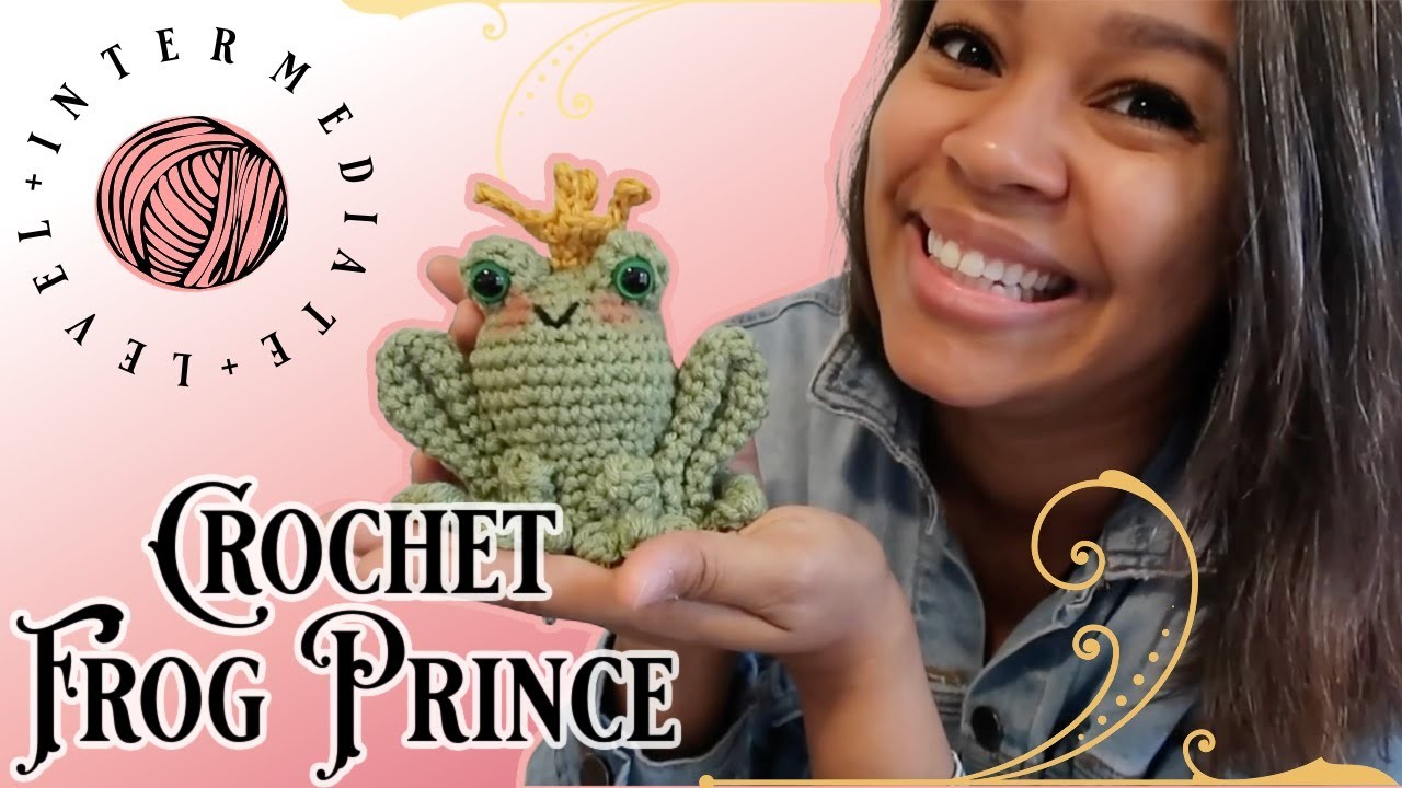 Crochet Frog Prince, Amigurumi, Jok the Frog, Enchanted Amigurumi, Woven Tales Designs, Intermediate