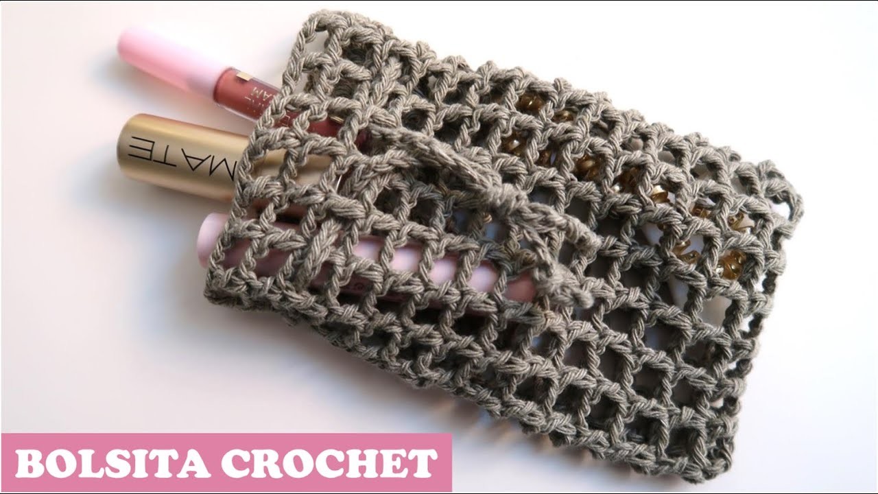 CROCHET TUTORIAL Bolsita multiusos MUY FÁCIL!!