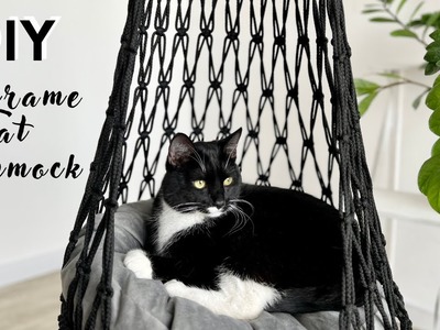 DIY Macrame Cat Hammock  │ DIY Cat Bed │ Kitten Hanging Bed │ Macrame cat hammock tutorial