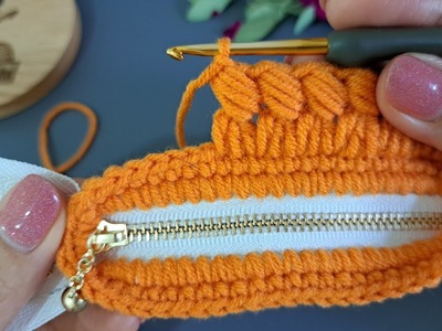 DIY Tutorial - How to Crochet Purse Bag With Zipper