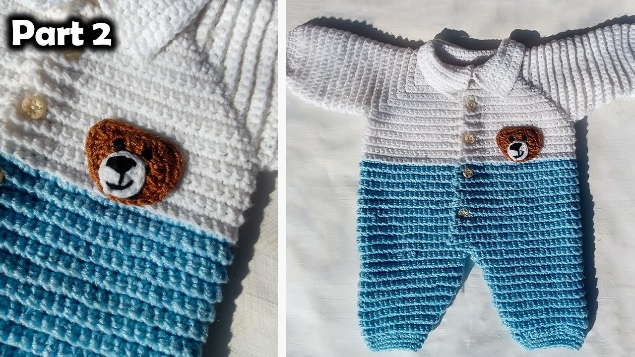 Easy Crochet Baby Romper | Step by Step tutorial Part 2