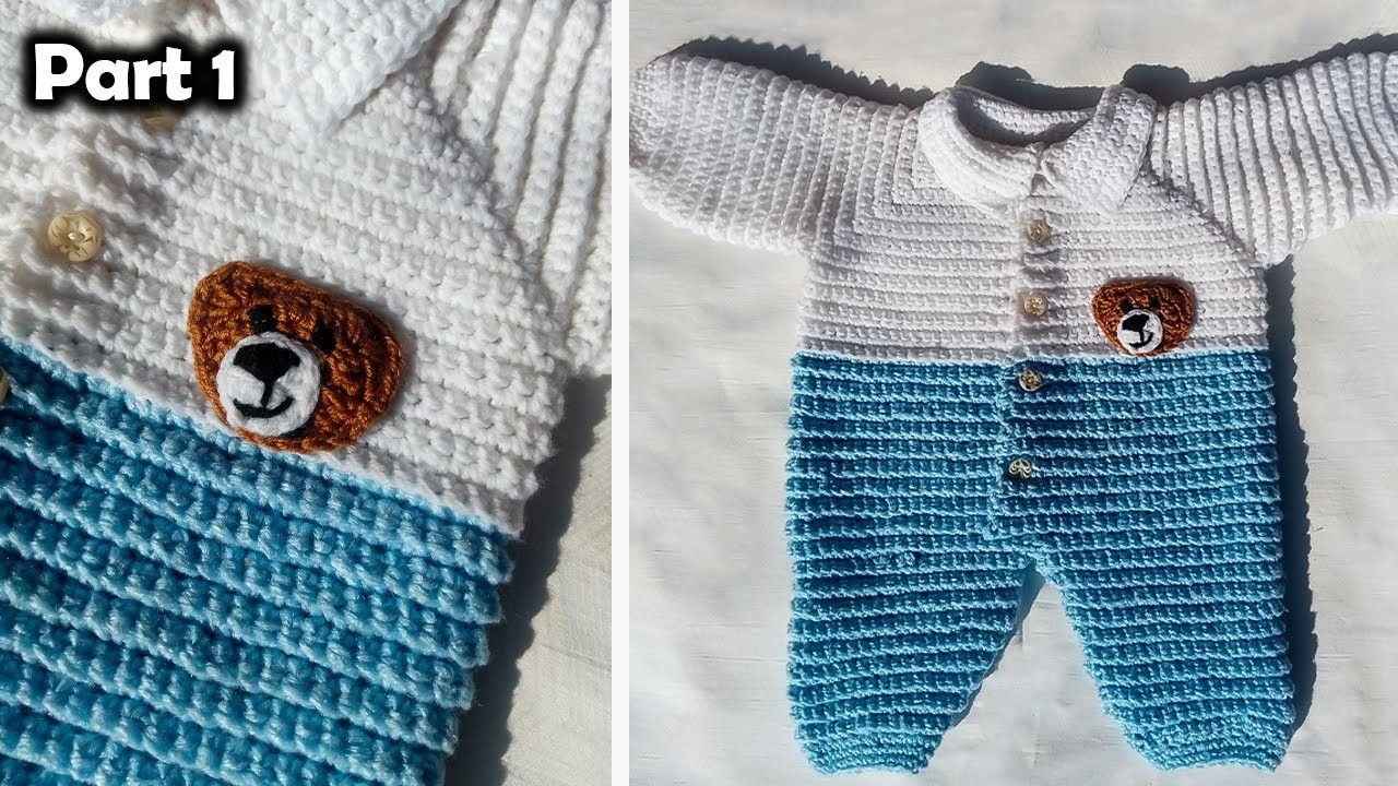 Easy Crochet Baby Romper | Step by Step tutorial Part 1