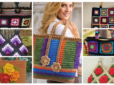 Fabulous Hand Made Crochet Bags Designs Ideas.Crochet handbags designs #Crochet