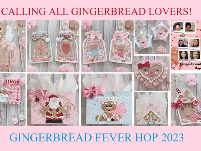 Gingerbread Fever YouTube Hop 2023 | Gingerbread Paper Crafts