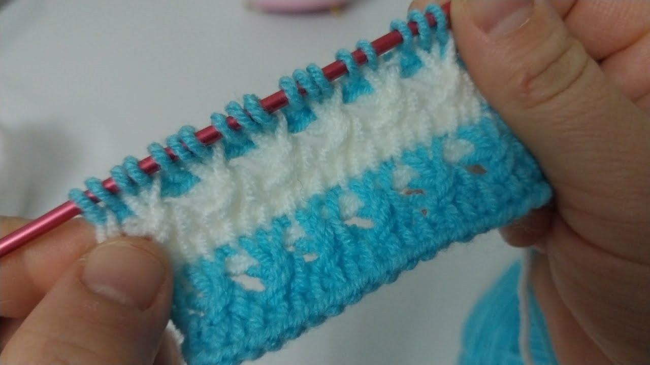 Gorgeous Tunisian Knitting Pattern for Babies.#knittingcrochet