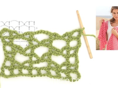 How to crochet A.1, A.2 and A.3 in DROPS 154-11
