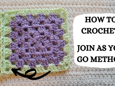 How To Crochet: Join As You Go Method | Tutorial, DIY, Beginner Crochet, Basic Crochet, Easy, Pretty
